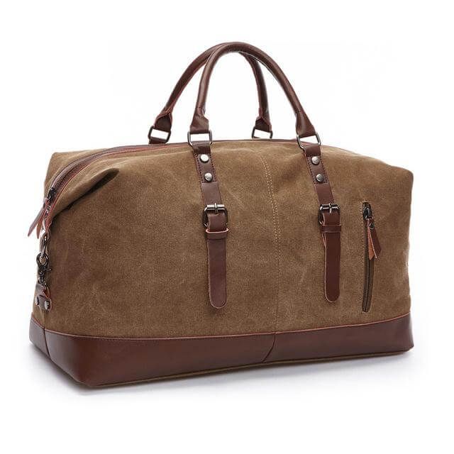 Color: coffee Tas Bahu, Canvas Duffle Bag, Canvas Travel Bag, Overnight Travel Bag, Leather Weekender, Sac Week End, Mens Travel Bag, Leather Travel Bag, Travel Duffle