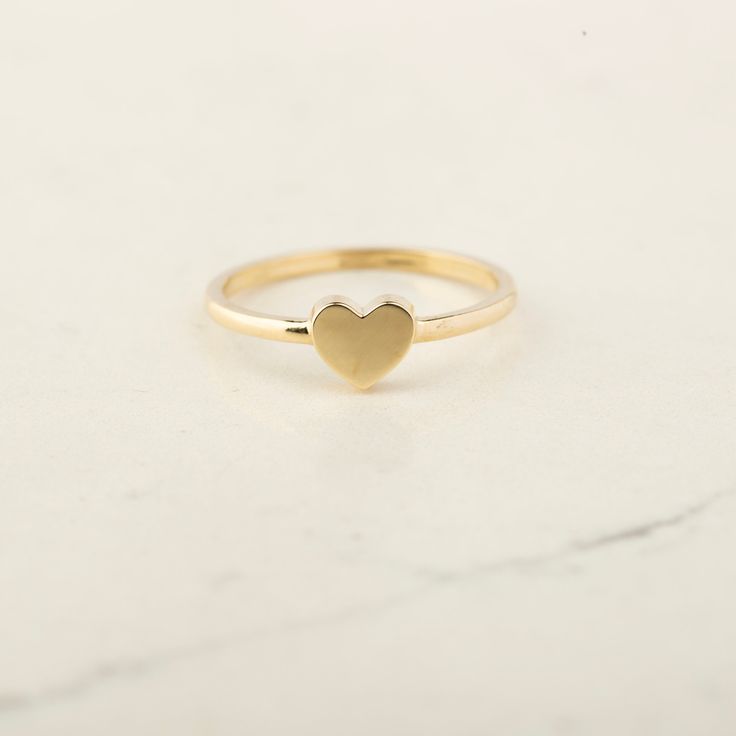 14K Solid Gold Heart Ring - 14k Gold Skinny Heart Ring - 14k Gold Love Heart Ring - 14k Gold Heart Signet Ring - 14k Gold Cute Stacking Ring ★★ Description ★★ Elevate your elegance with our 14K Gold Heart Ring, available in Gold, Rose Gold, and White Gold. The heart's size measures 5.60 mm x 6.40 mm, making it a timeless symbol of love and affection. Whether as a gift or a personal statement, this exquisite ring adds a touch of romance to any look. ★★ Ring Details ★★ ◎ Material: 14K Solid Gold, 14k Gold Stackable Rings With Heart Charm, Everyday Yellow Gold Heart Charm Ring, Everyday Yellow Gold Heart Ring With Charm, Gold 14k Heart-shaped Stackable Rings, Gold Heart-shaped Stackable Rings, 14k Gold Heart Shaped Stackable Rings, Gold Stackable Rings With Heart Charm In 14k Gold, 14k Gold Heart Ring For Everyday, Gold Stackable Heart Ring For Valentine's Day