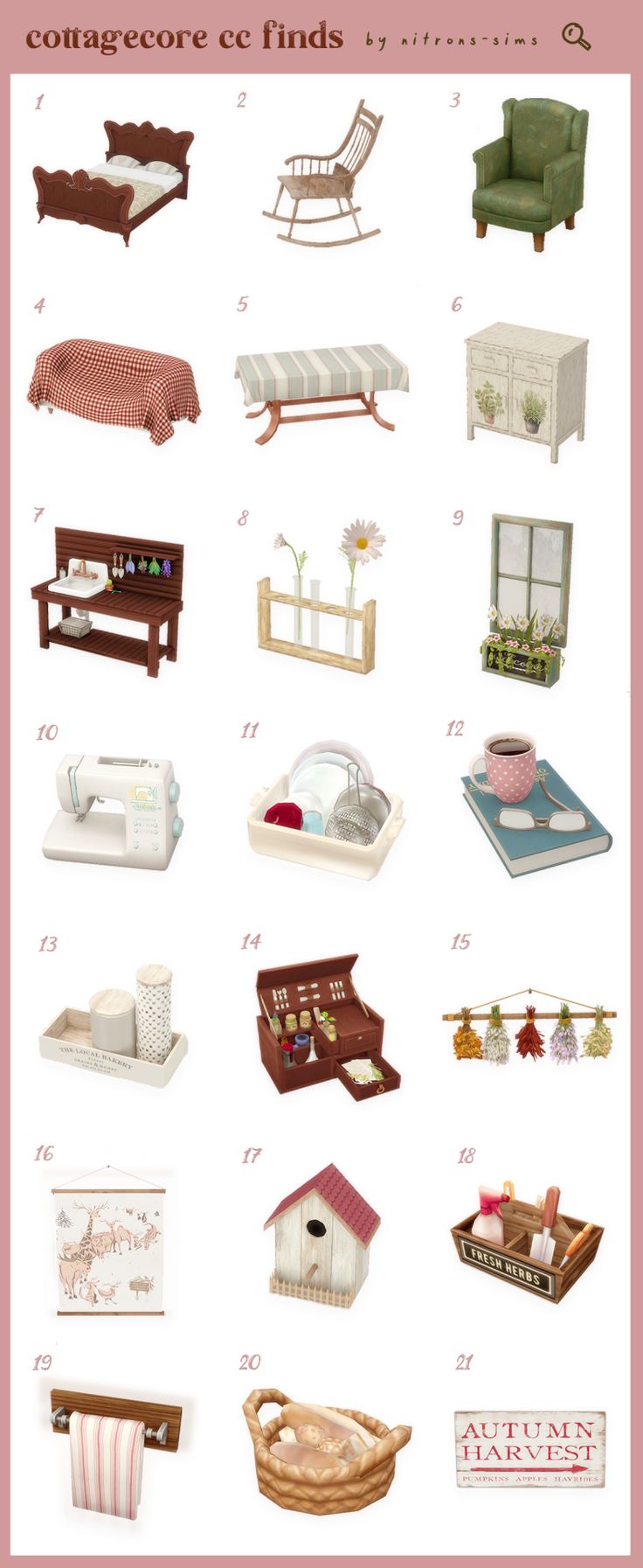 the different types of furniture are shown in this poster