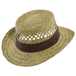 Rush Gambler Brown Summer Hats For Outdoor Activities, Adjustable Straw Hat For Warm Weather Outdoor, Casual Fedora Straw Hat For Outdoor Activities, Casual Straw Hat For Warm Weather Outdoor, Western Style Sun Hat For Summer Outdoor Activities, Western Sun Hat For Summer Outdoor Activities, Casual Woven Panama Hat For Outdoor, Natural Straw Hat For Outdoor Casual Wear, Safari Style Brimmed Straw Hat For Outdoor