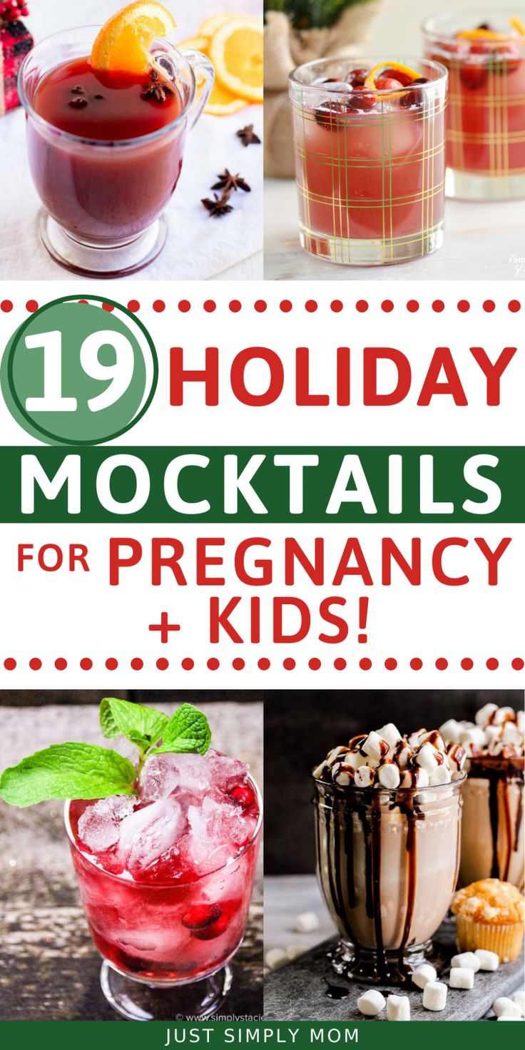 the top ten holiday cocktails for pregancy and kids to enjoy on christmas