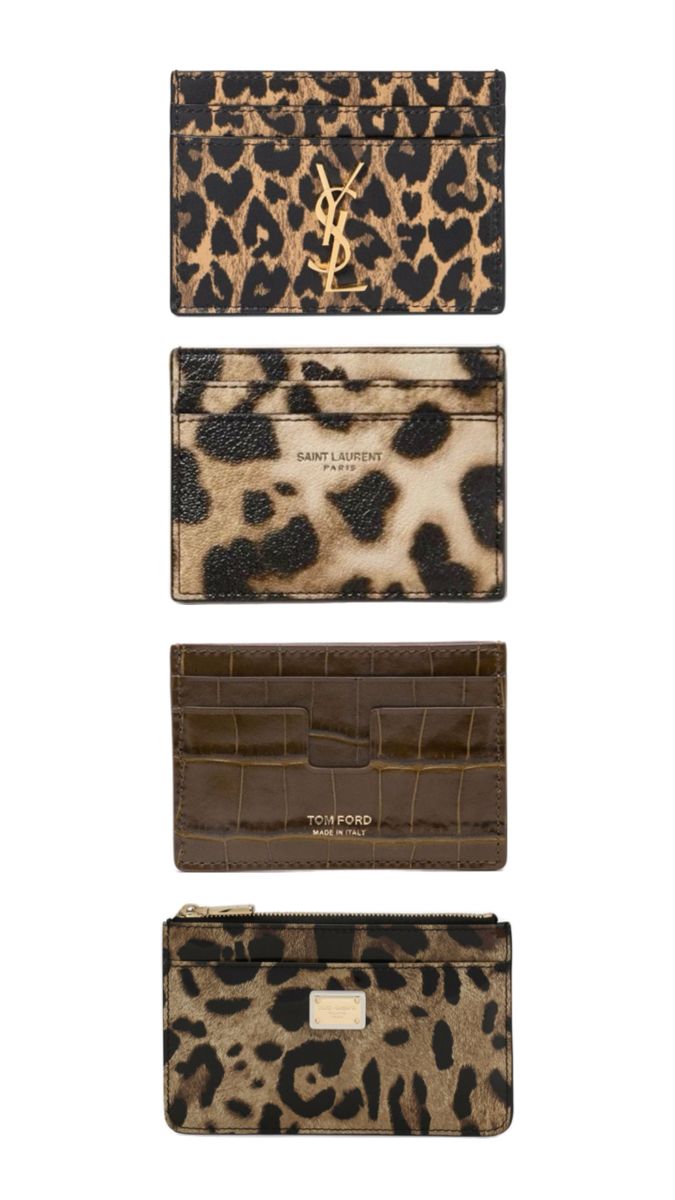 brown animal print designer wallets, yves saint laurent, tom ford, dolce and gabanna Tom Ford Wallet, Tom Ford Bag, Aesthetic Png, Handbag Essentials, Future Style, Designer Wallets, Rich Life, Teaching Science, How To Get Rich