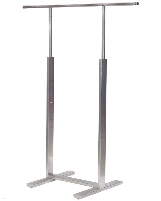 a metal pole with two bars attached to the top and bottom, on a white background