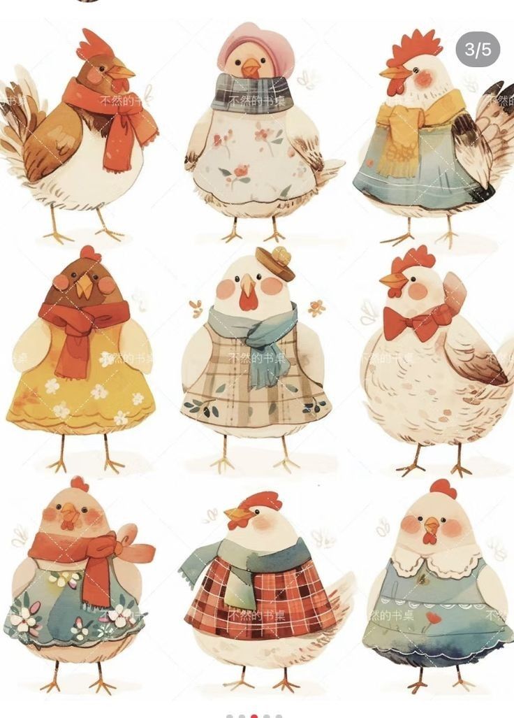 a bunch of chickens that are standing together