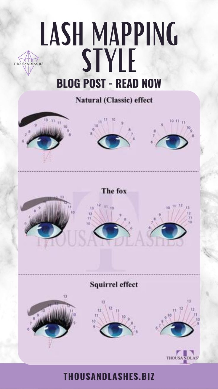 Lash Mapping Styles If your client prefers some more drama, opt for the Fox style. These lashes are more dramatic than the classic option but have a natural look. They're perfect for someone who wants a little extra length and volume. The Squirrel lash style is excellent if you want long lashes that add volume without being too much or too obvious. These lashes are perfect for someone who wants to keep her makeup simple but wants her eyes to stand out. Lash Mapping Styles, Mapping Eyelash Extensions, Lash Mapping Eyelash Extensions, Different Eye Shapes, Eyelash Lift And Tint, Making A Plan, Lash Artist Tips, Lash Mapping, Lash Style