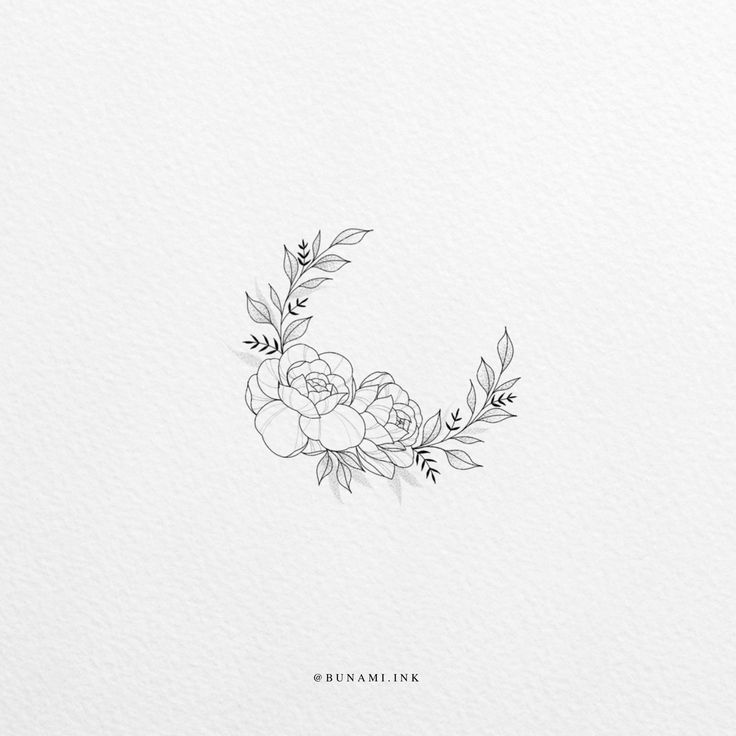 the letter c is made up of flowers and leaves