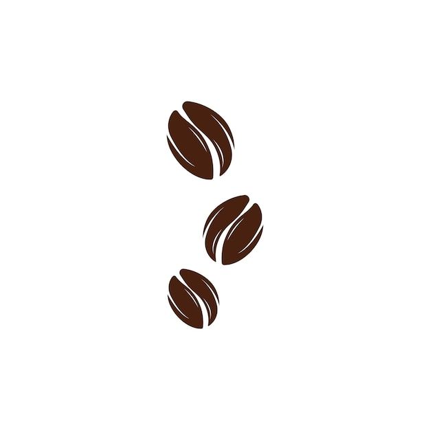 three coffee beans falling down into the air