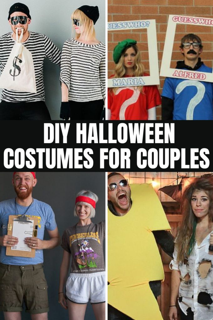 diy halloween costumes for couples that are easy and fun to make with the kids