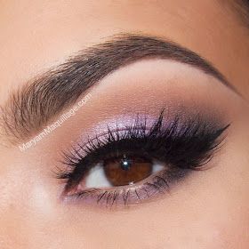 Lilac Eye Makeup, Purple Wedding Makeup, Lavender Eyeshadow, Sweet 16 Makeup, Prom Makeup For Brown Eyes, Purple Eyeshadow Looks, Quinceanera Makeup, Quince Stuff, Purple Makeup Looks