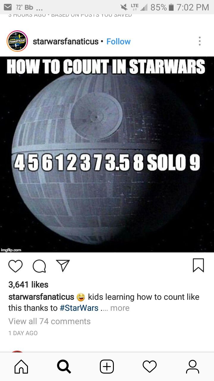 an image of a star wars meme with the caption how to count in starswars