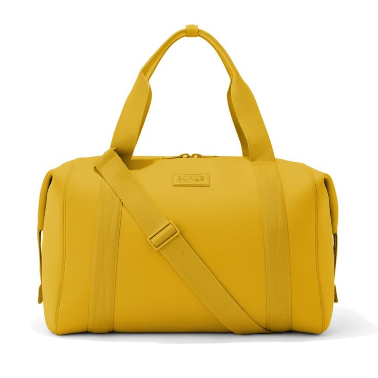 Landon Carryall - Weekend Bag & Crossbody Gym Bag | Dagne Dover Classic Yellow Satchel With Top Carry Handle, Classic Yellow Bag For On-the-go, Large Capacity Yellow Travel Bag, Yellow Large Capacity Bag For On-the-go, Yellow Travel Bag With Detachable Strap, Yellow Satchel With Top Carry Handle For On-the-go, Yellow Satchel With Top Carry Handle For Everyday Use, Yellow Bag With Detachable Strap For On-the-go, Yellow Satchel For On-the-go