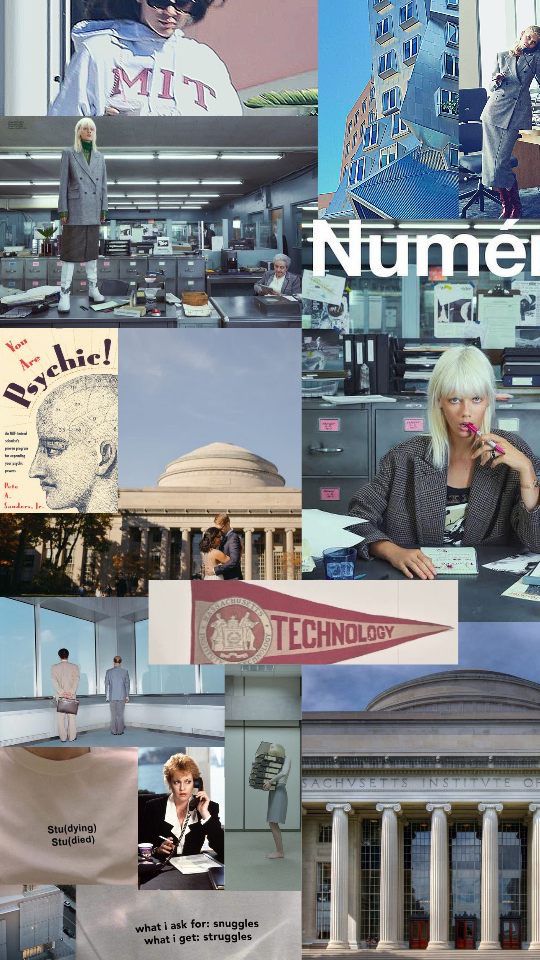 a collage of photos with people and buildings in the background, including an advertisement for numerity