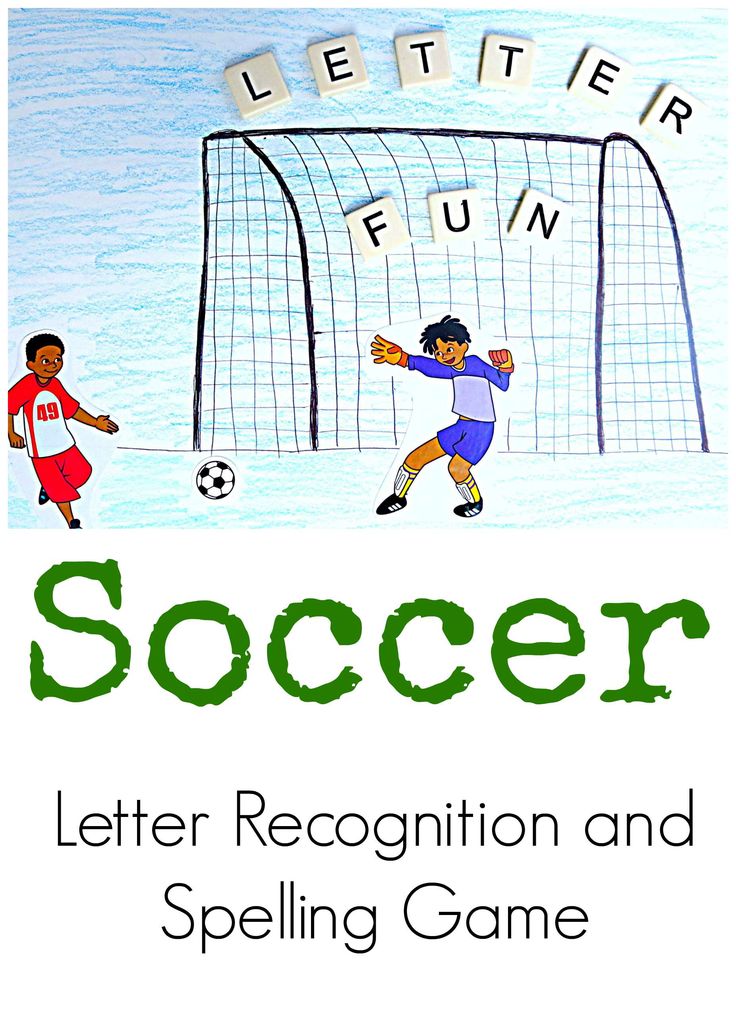 a book cover with an image of two children kicking a soccer ball in front of a goal