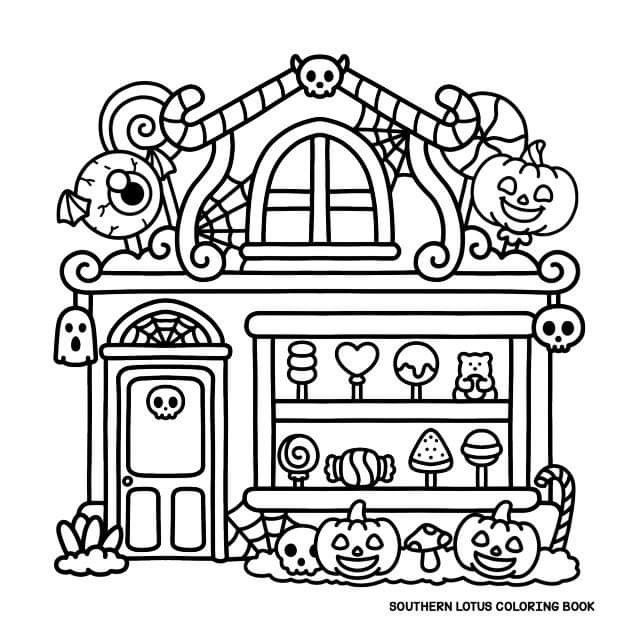 Coloring Pages Bold And Easy, Coco Wyo Coloring Pages Spooky Cutie, Spooky Halloween Coloring Pages, Coco Wyo Coloring Pages Printable, Halloween Colouring Printables, Spooky Cute Coloring Pages, Little Corner Coloring Book, Coco Wyo Coloring Pages, Cute Fall Coloring Pages