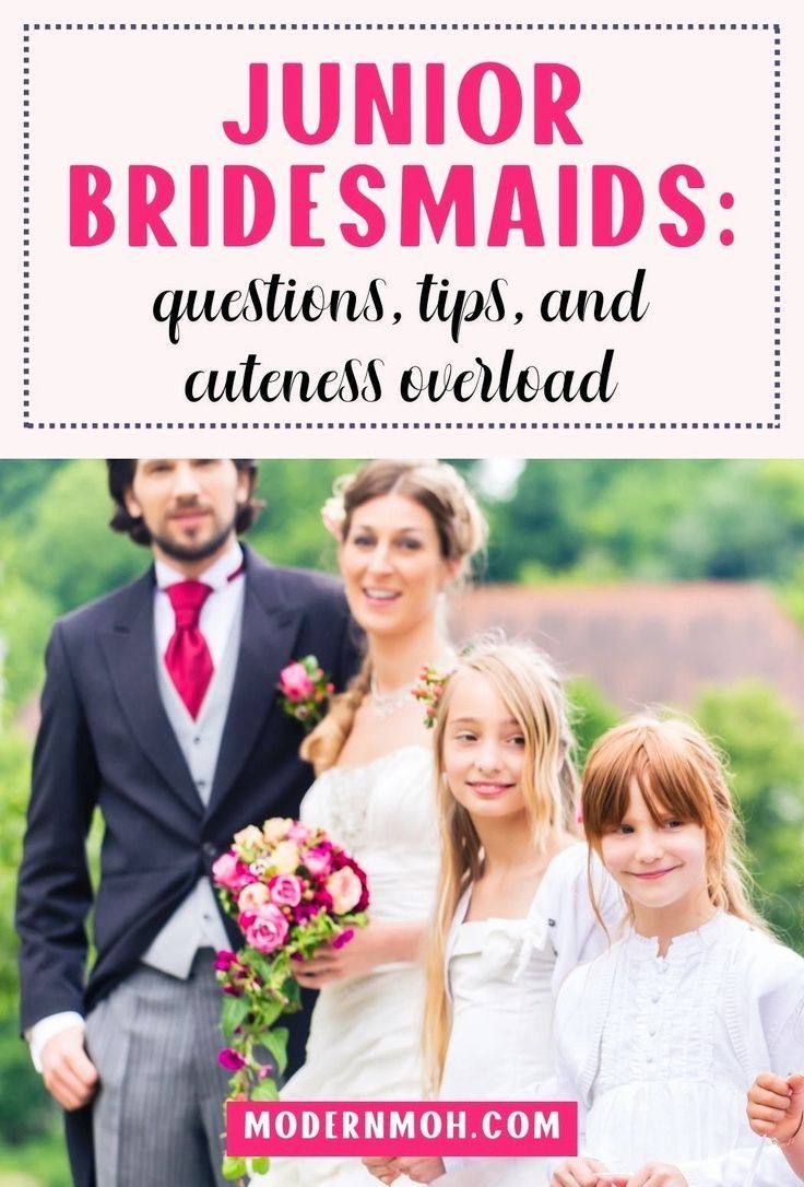 the words junior bridesmaids questions, tips and cuteness revealed