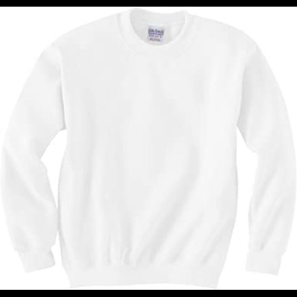 I Have Few Of Gildan G1800 White Sweatshirts Size S M L Xl. White Winter Sports T-shirt, White Winter T-shirt For Sports, Basic White Winter Tops, White Cotton Crew Neck Sweater, White Crew Neck Casual Sweats, White Casual Crew Neck Sweats, Casual White Crew Neck Sweats, White Basic Crew Neck Sweater, White Casual Sweats