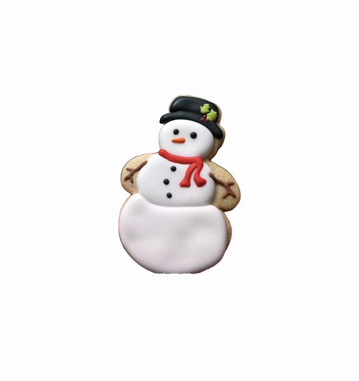 a snowman with a hat and scarf on it's head is standing in front of a white background