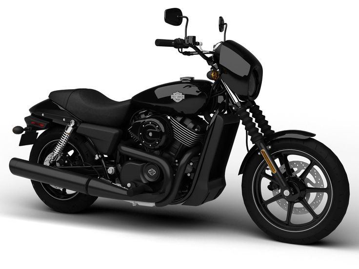 a black motorcycle is shown on a white background