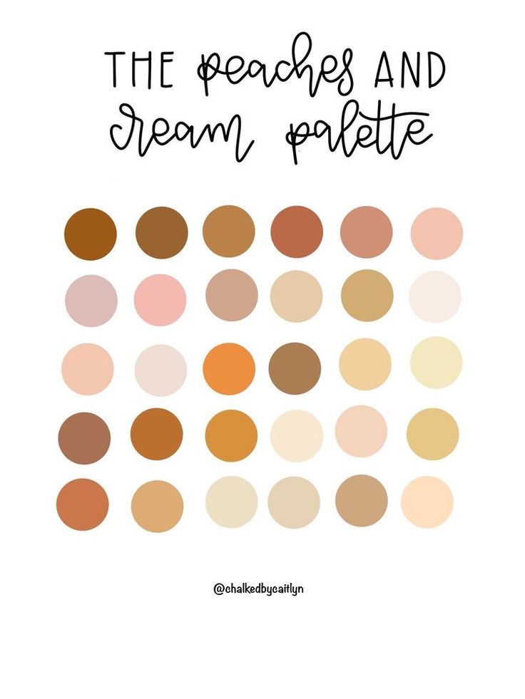 the peaches and cream palette is featured in this graphic design by @ oh, hellopapers