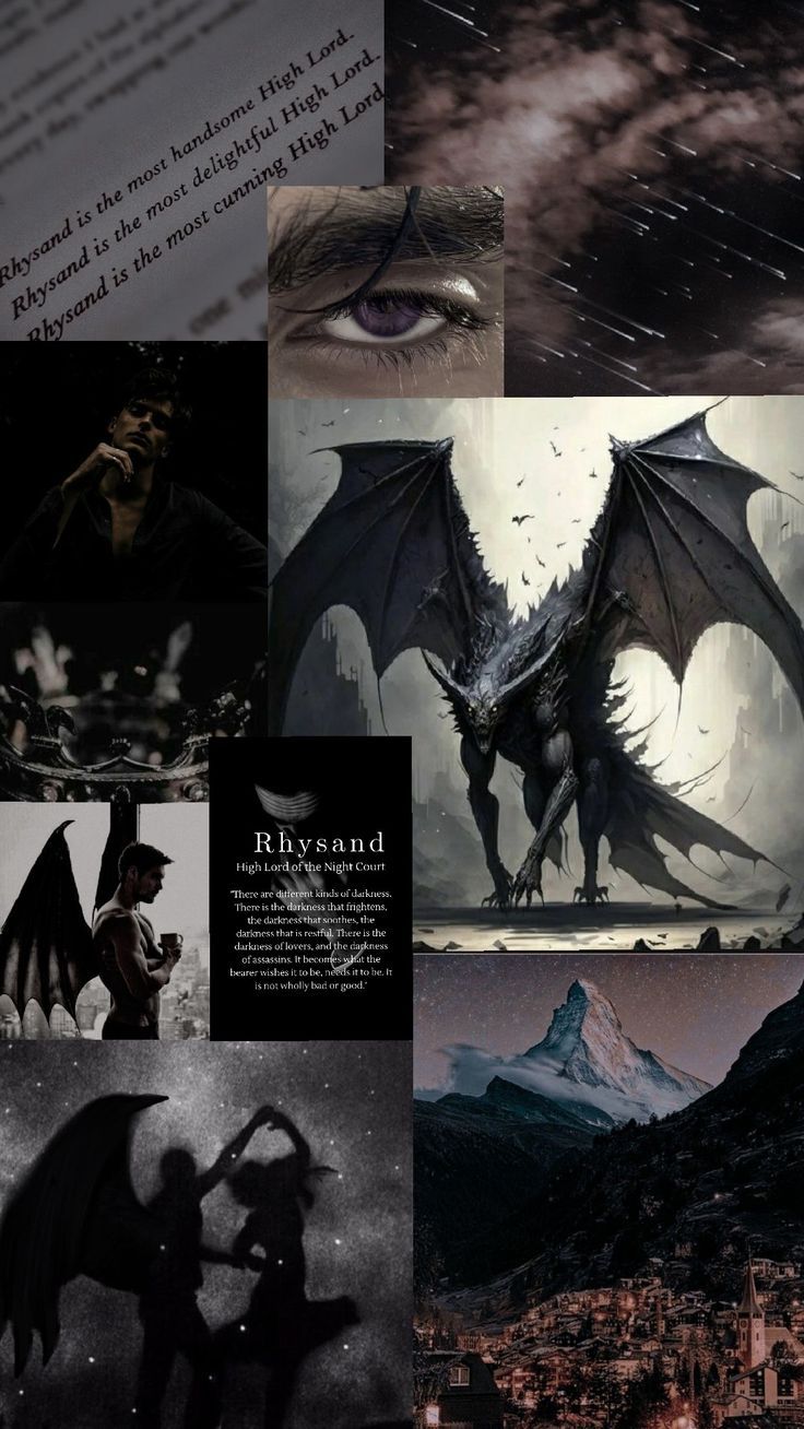 a collage of images with some sort of dragon on it's back ground