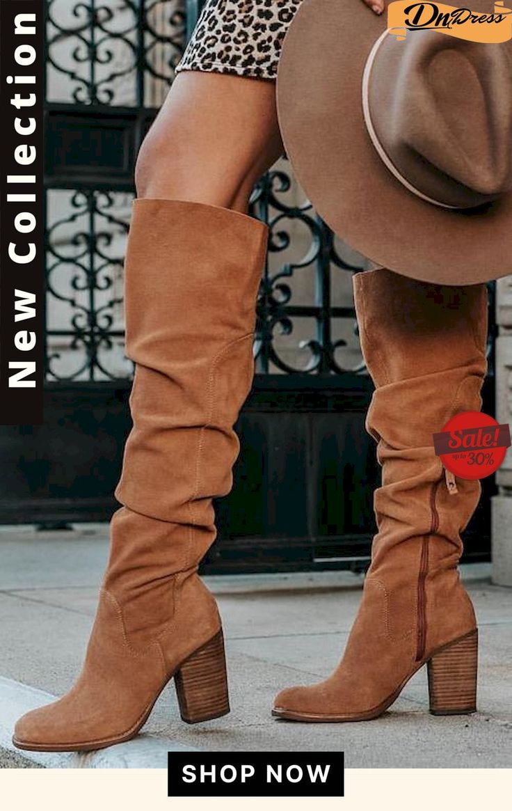 High Heels Zipper Knee Boots Shoe Marketing, Fashion Spring Summer 2023, Fall 2023 Fashion Trends, Winter Shoes Boots, Bell Jeans, Occasion Wear Dresses, Chic Sneakers, High Heel Dress, Low Heel Boots