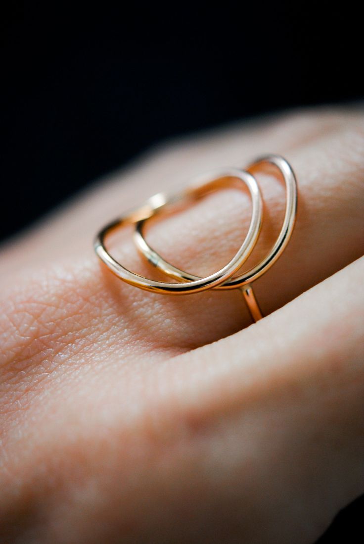 The Eclipse Ring is a new and even bolder version of the Circle Ring! To make the ring, we wrap two lengths of metal into a circular shape and lightly hammer it or leave the smooth, round finish. The hammered effect adds lots of shine and sparkle, so the ring has a big impact overall. We then connect a band around the back for a perfectly customized fit. This ring is incredibly easy to wear and very comfortable! This style is offered in 1.5mm metal an made from 14K Rose Gold Fill. Choose from a Eclipse Ring, Hammered Ring, Bold Rings, The Eclipse, Circle Ring, The Circle, Cleaning Jewelry, Metal Jewelry, One Pic