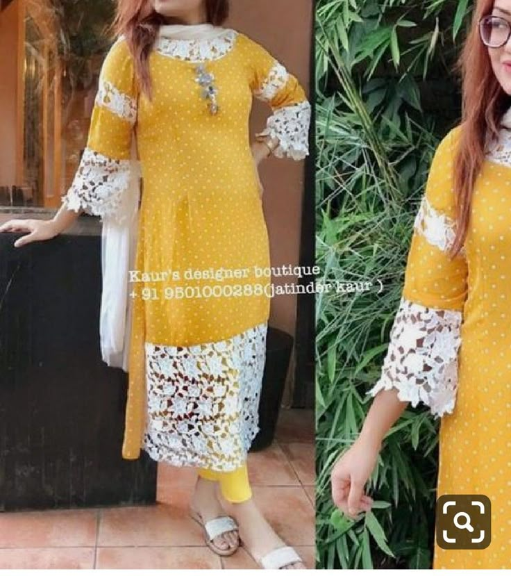 Broad lace designs, crotia lace Cotton Lace Design On Suits, Pakistani Lace Suits, Lace Designs On Suits, Lace Suit, Lace Dress Design, Designer Kurti Patterns, Lace Designs, Salwar Designs, Kurta Neck Design