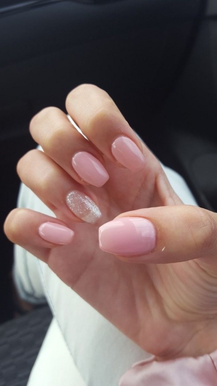 Ballerina Nails Short, Ongles Gel Violet, Short Pink Nails, Ballerina Nails Designs, Ballerina Coffin, Gel Nails At Home, Short Coffin Nails, Ballerina Nails, Pink Nail Designs