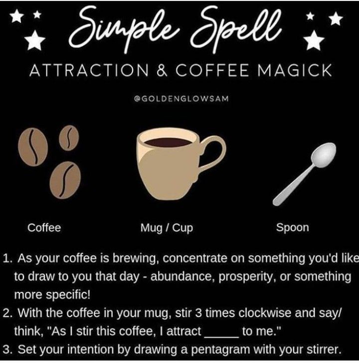 Coffee Spell, Witchy Spells, Coffee Magic, Witch Coffee, Magic Spell Book, Kitchen Witchery, Eclectic Witch, Magick Spells, Wiccan Spell Book