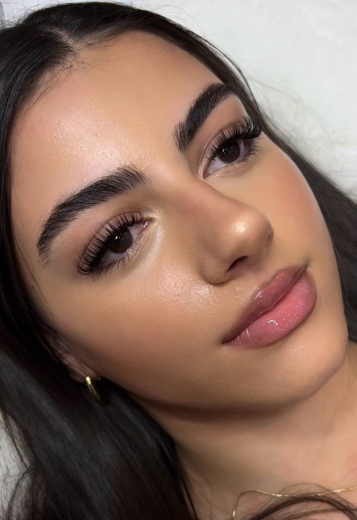 Makeup For Asian, Curled Eyelash Extensions, Kylie Eyelash Extensions, Lashes Downturned Eyes, Wispy Top And Bottom Lashes, Kylie Extensions, Light Volume Doll Eye Lash Extensions, Lashes On Round Eyes, Lash Extensions Mascara Look