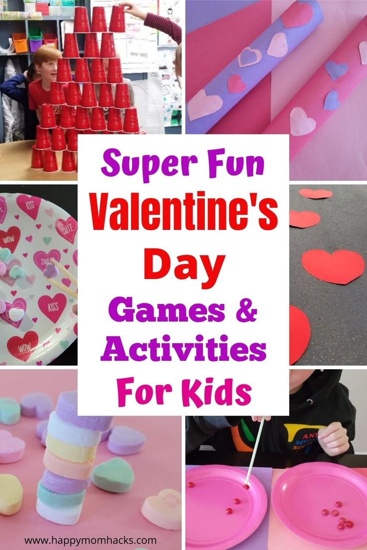 valentine's day games and activities for kids that are fun to do with the kids