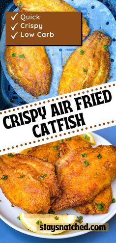 crispy air fried catfish is an easy and delicious recipe