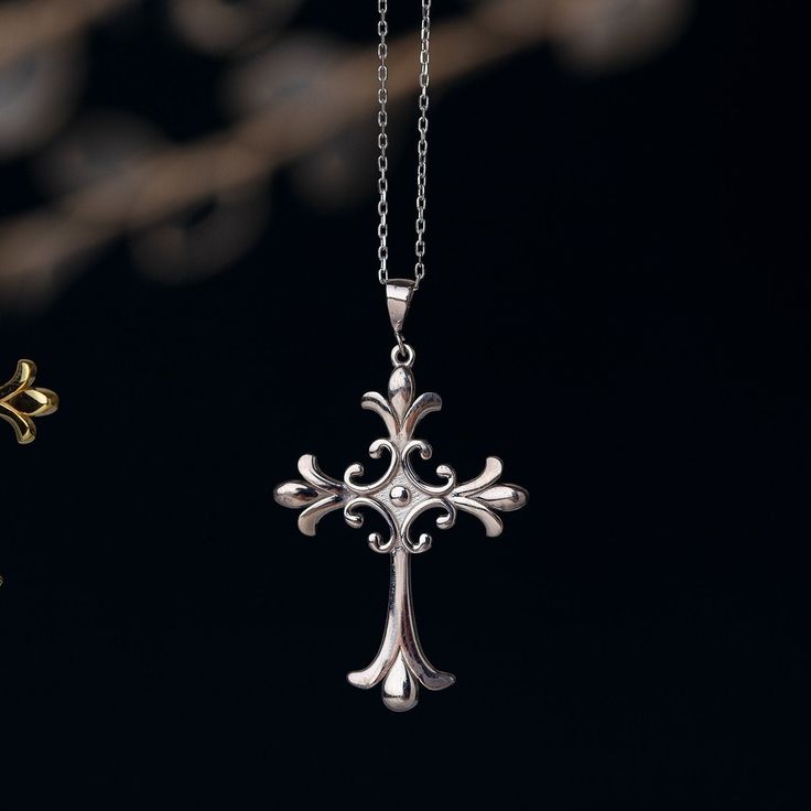 925K Sterling Silver Cross Necklaces | 14K Gold Plated Faith Cross Pendant | Celtic Crucifix Large Cross Necklace ❤️ MATERIAL : This Faith Cross Necklaces are 925 K Sterling Silver , 14 K Yellow Gold Plated , nickel and lead free, sturdy and durable. Never fade ,rust and tarnish. Crucifix Cross necklaces never change colors ❤️ SIZE: This Friendship Gifts for Girls Cross Necklace 5.65 gr . 18 inches chain necklace . These Cross Necklaces are perfect for every special days . You can used as layere Cheap Metal Cross Pendant Chain Necklace, Silver Sterling Silver Cross Necklace With Diamond Cut, Sterling Silver Diamond Cut Silver Cross Necklace, Silver Diamond Cut Cross Necklace For Anniversary, Silver Diamond-cut Cross Necklace For Anniversary, Sterling Silver Cross Charms For Anniversary, Sterling Silver Cross Jewelry For Anniversary, Sterling Silver Cross For Anniversary, Elegant Sterling Silver Cross Charms And Jewelry