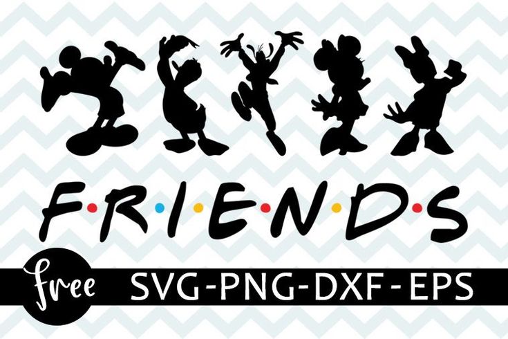 mickey mouse silhouettes and friends svg dxf files