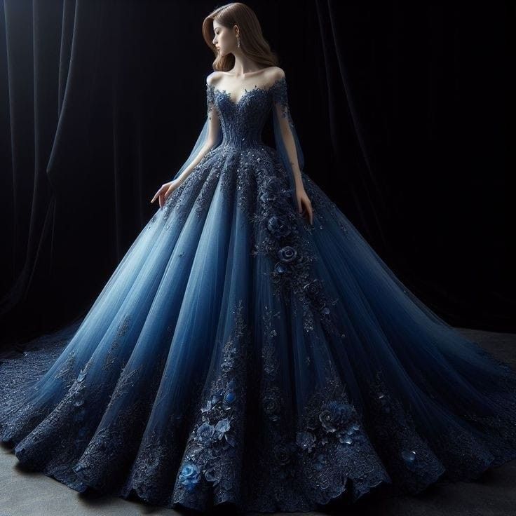 Royal Gowns Princesses, Ball Gowns Royal Blue, Princess Ball Gowns Royals, Ball Gowns Royal, Indian Prom Dresses, Fairycore Fashion, Royal Gowns, Expensive Dresses, Gown Ideas