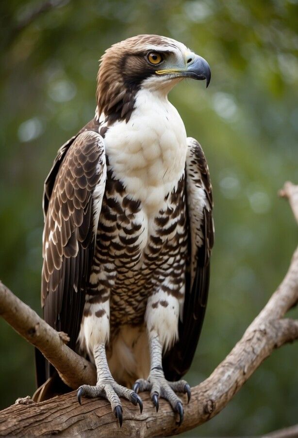 Martial Eagle high up on a tree Different Types Of Eagles, Martial Eagle, Types Of Eagles, Wedge Tailed Eagle, Hawk Eagle, Harpy Eagle, Flight Feathers, Images Beautiful, Eagle Images