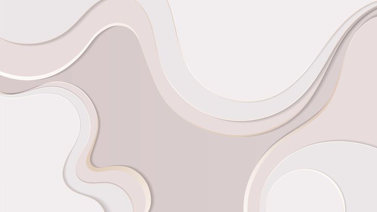 an abstract white and beige background with curved lines in the shape of waves or curves