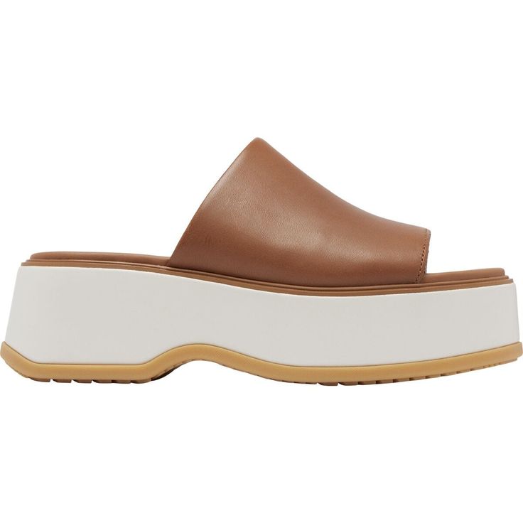 Simple but never boring, the DAYSPRINGTM Slide Sandal is all about doing the most with minimal design. Buttery leather, a plush footbed and a lightweight wedge make it an all-day shoe, too. Comfortable Leather Platform Slippers For Spring, Spring Leather Platform Slippers With Cushioned Footbed, Modern Wedge Sandals With Arch Support For Spring, Brown Slides With Arch Support For Spring, Spring Leather Wedge Sandals With Rubber Sole, Leather Wedge Sandals With Rubber Sole For Spring, Brown Synthetic Platform Slippers With Removable Insole, Leather Slides With Arch Support And Wedge Heel, Modern Leather Mules With Arch Support