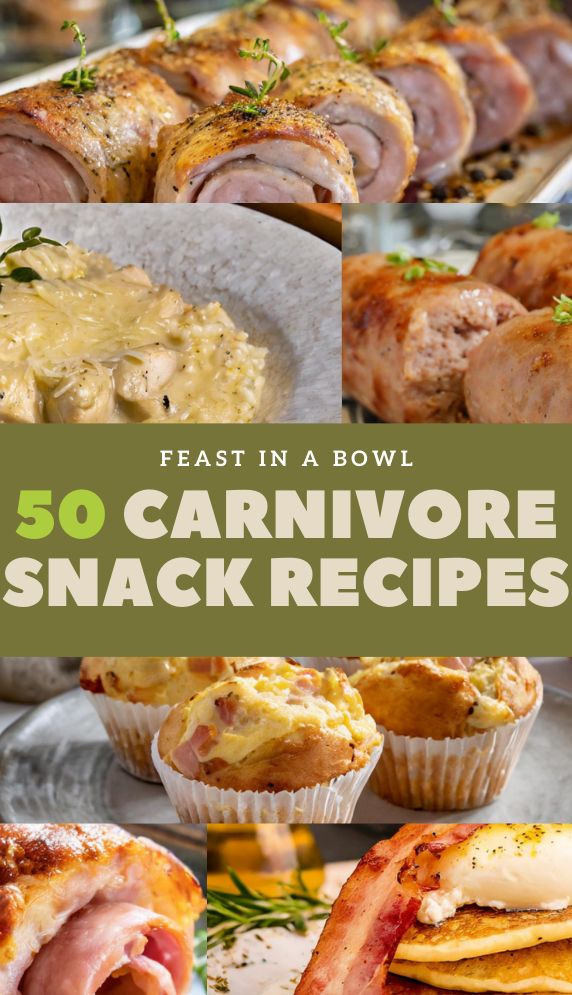 Satisfy your cravings with these 50 delicious Carnivore Diet snack recipes! Perfect for on-the-go or a quick bite, these meat-based snacks will keep you energized and full. From crispy jerky to savory bites, find your new favorite carnivore-friendly snack here. #CarnivoreDiet #carnivoreSnacks #carnivore #LowCarb Carnivore Diet Snacks On The Go, Carnivore Finger Foods, Carnivor Diet Snacks, Carnivore Snacks On The Go, Carnivore Air Fryer Recipes, Snacks On Carnivore Diet, Carnivore Snack Ideas, Carnivore Diet Snacks, Carnivore Lunch Ideas