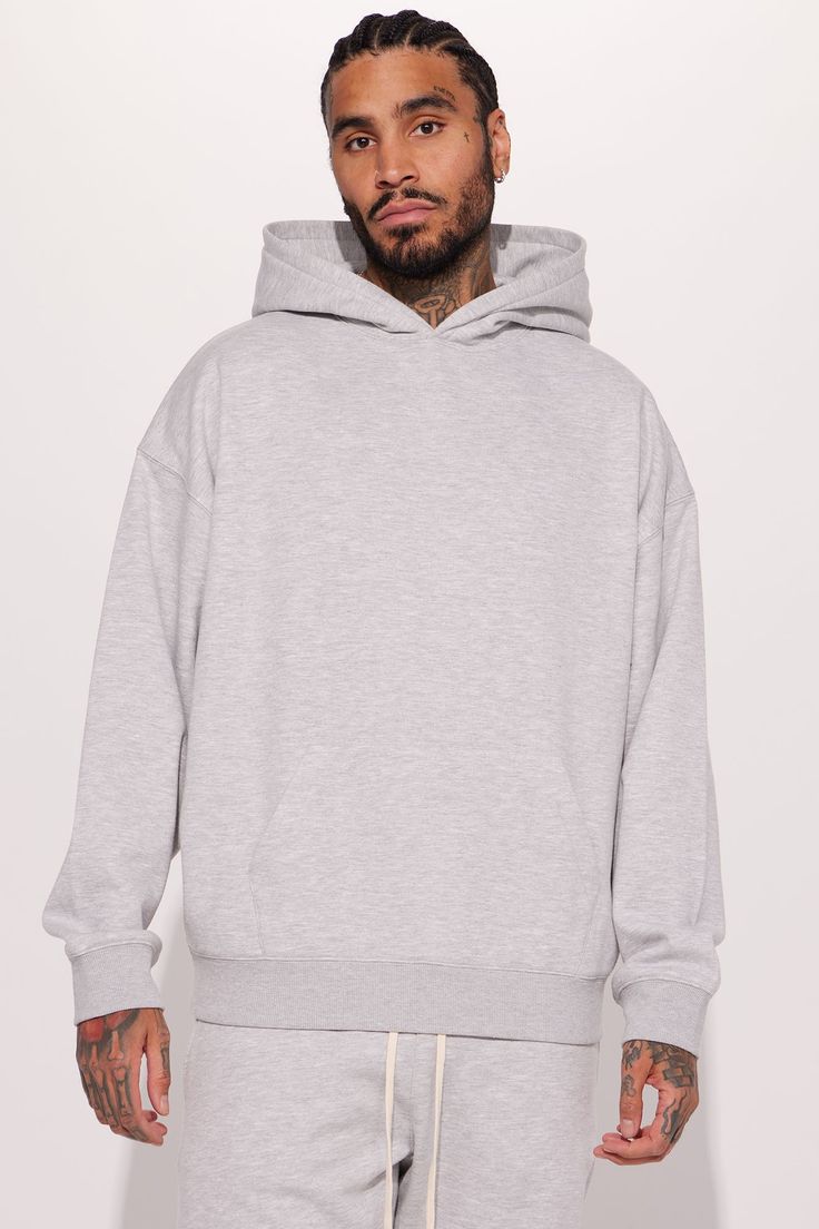 Available In Heather Grey. Hood Without Drawstring Long Sleeve Kangaroo Pocket 60% Cotton, 40% Polyester Imported | Mens Tyson Oversized Heavyweight Hoodie in Heather Grey size Medium by Fashion Nova Promo Gifts, Mens Fleece, Grey Fashion, Kangaroo, Heathers, Heather Grey, Fashion Nova, Long Sleeve