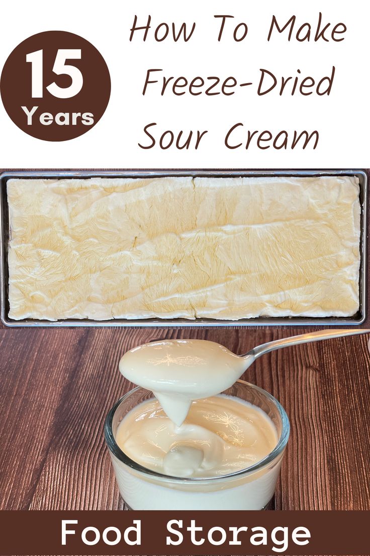 how to make freeze - dried sour cream in 15 minutes or less with this easy recipe