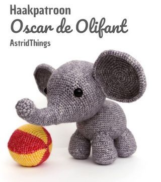 an elephant holding a ball in its trunk with the caption, hakaparron oscar de olifant