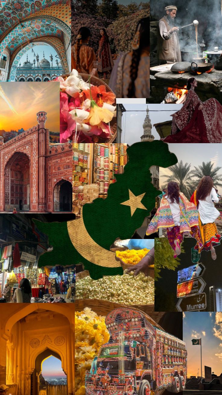 the collage shows many different pictures and people in various countries, including india, pakistan,