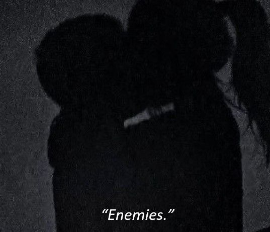 two people standing next to each other in front of a dark background with the caption'emeries '