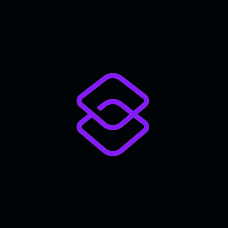 the letter c is made up of purple lines on a black background, and it appears to be overlapping