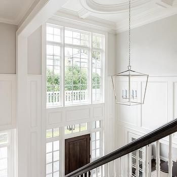 the stairs in this house have been painted white