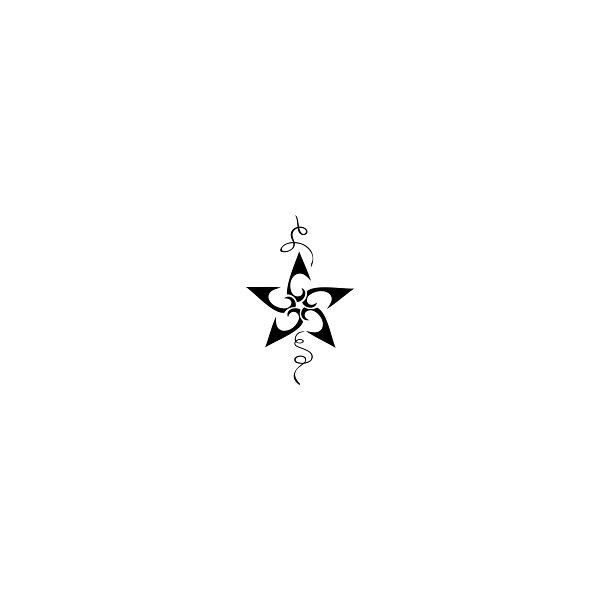 a black and white photo of a star tattoo