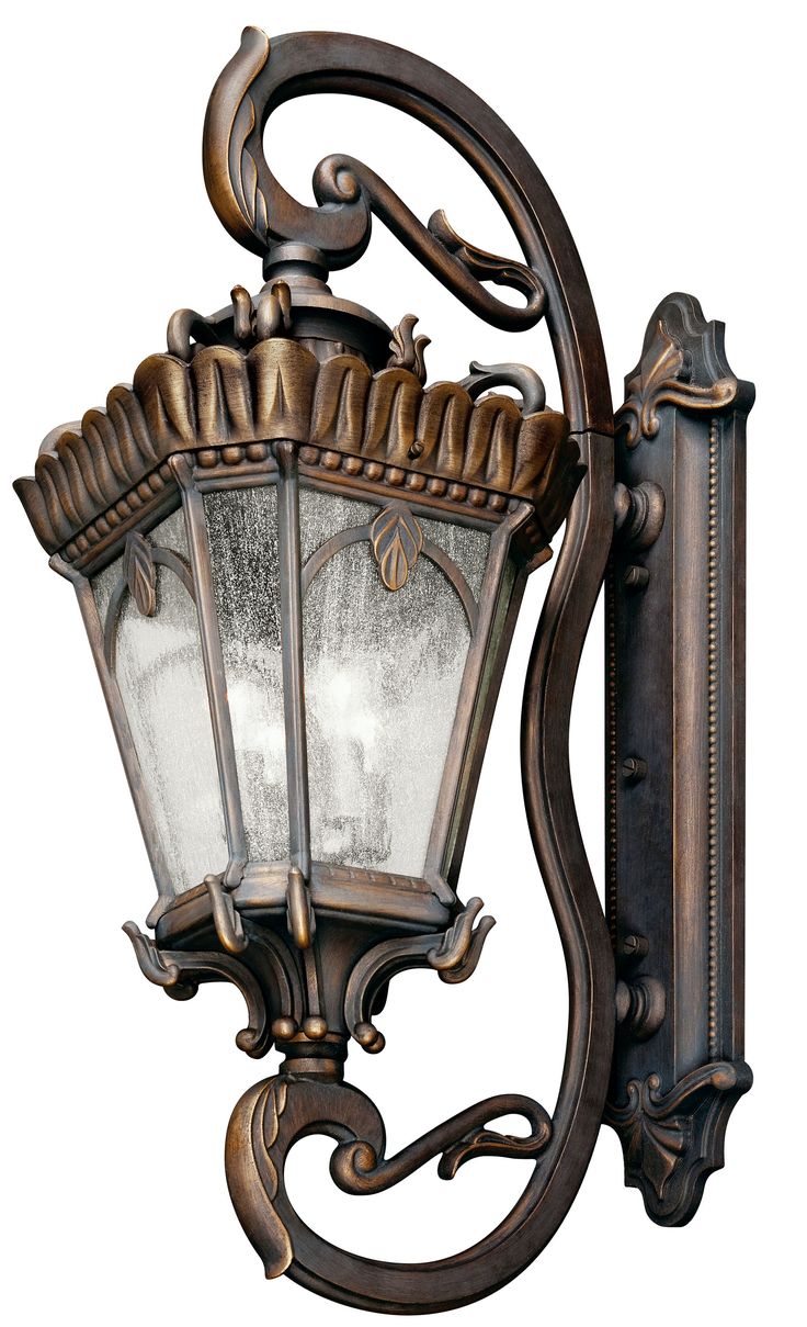 an old fashioned street light on a white background