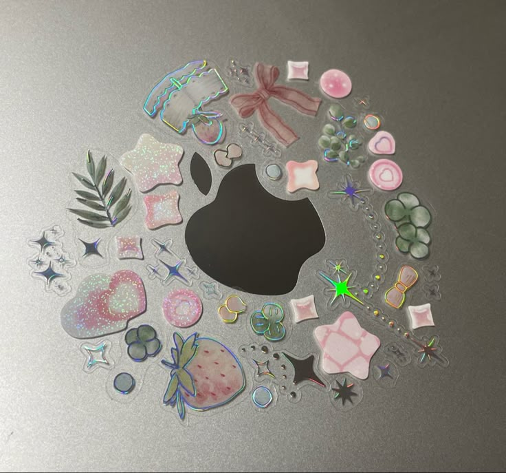 pink and green stickers on a clear macbook case Cute Macbook Case Laptop Covers, Macbook Cover Stickers Aesthetic, How To Decorate Laptops With Stickers, Macbook Sticker Case, Clear Laptop Case With Stickers, Laptop Case Decoration, Aesthetic Laptop Decoration, Laptop Sticker Inspo Aesthetic, Mac Stickers Aesthetic