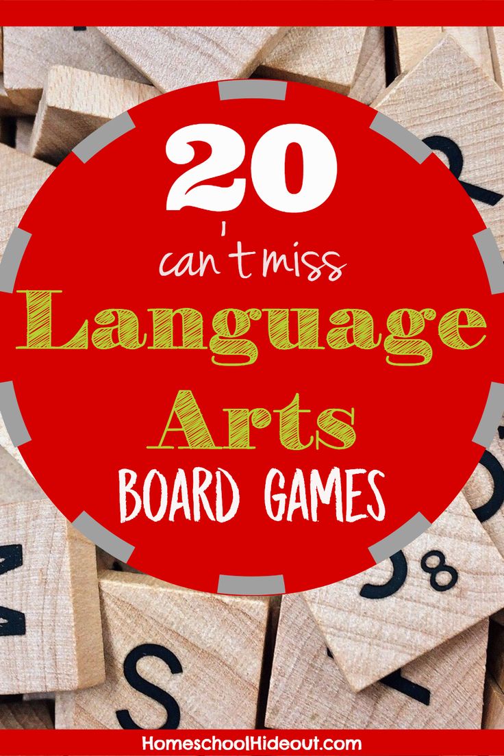 the words 20 can't miss language arts board games